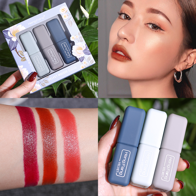 Set Son Môi Chất Nhung Lì Hengfeng Velvet Mousse Liptick