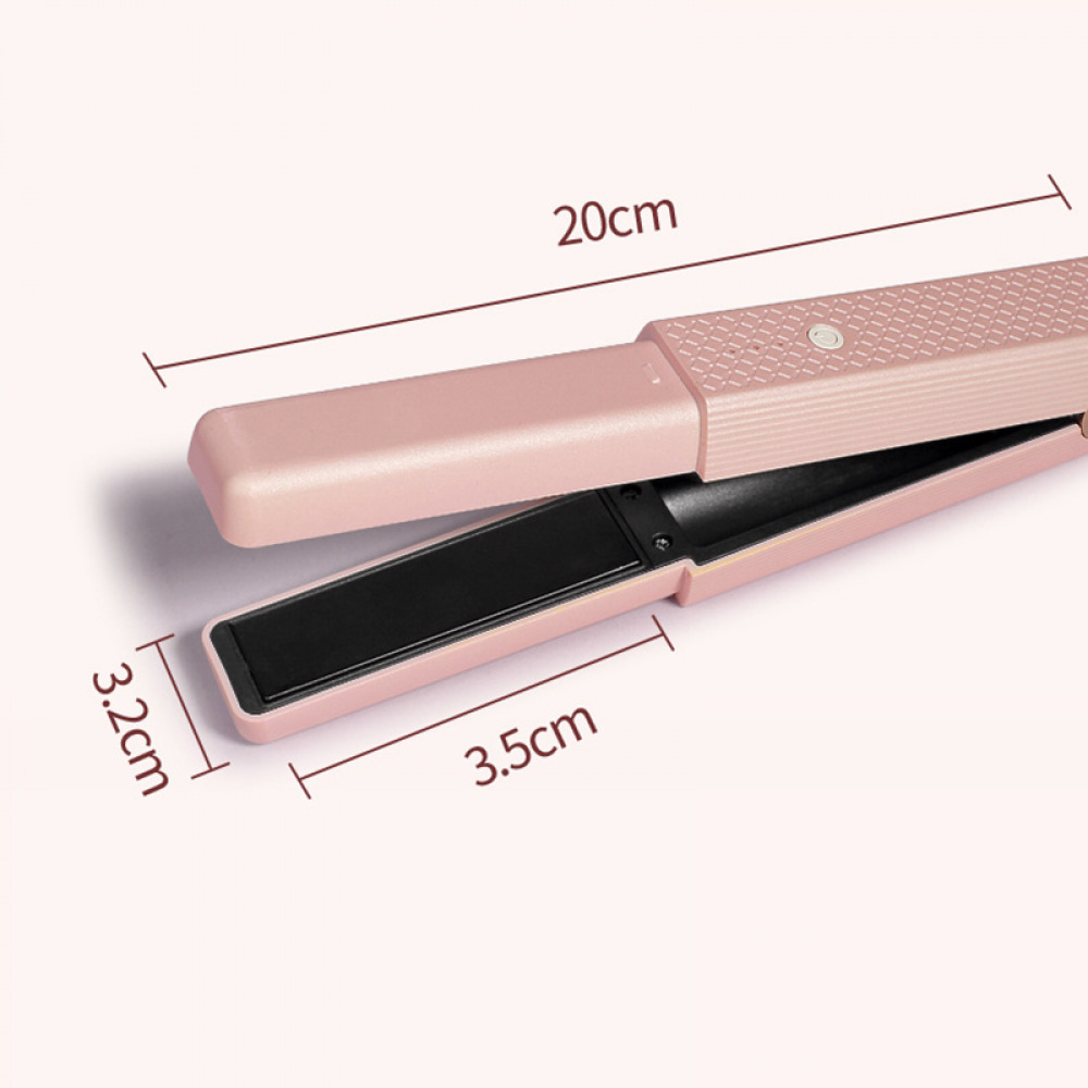 UbodyOasis Dụng cụ tạo kiểu tóc uốn tóc xoăn thẳng cầm tay kiêm dụng cụ uốn tóc USB sạc không dây Dụng cụ tạo kiểu tóc bằng gốm mini Máy uốn tóc ép tóc phẳng khô