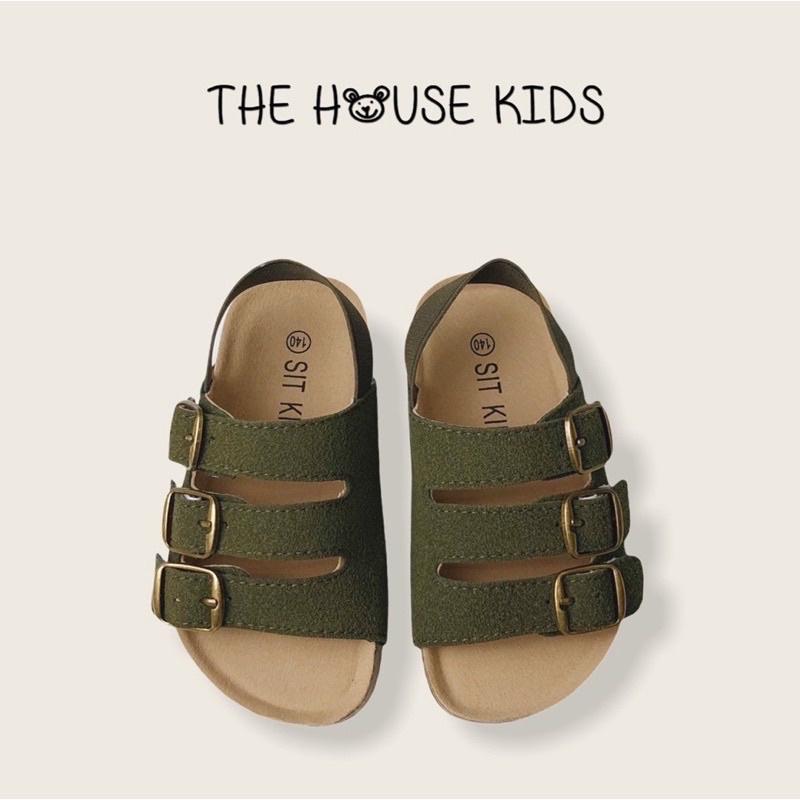 Sandal Cho Bé Trai Sandal Trẻ Em Cao Cấp THE HOUSE KIDS Da Lộn Màu Sắc