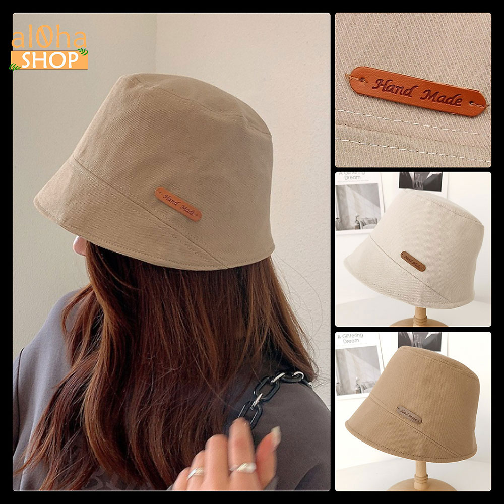 Nón tai bèo Handmade - mũ bucket Kaki phong cách, cá tính Unisex nam nữ - al0ha Shop