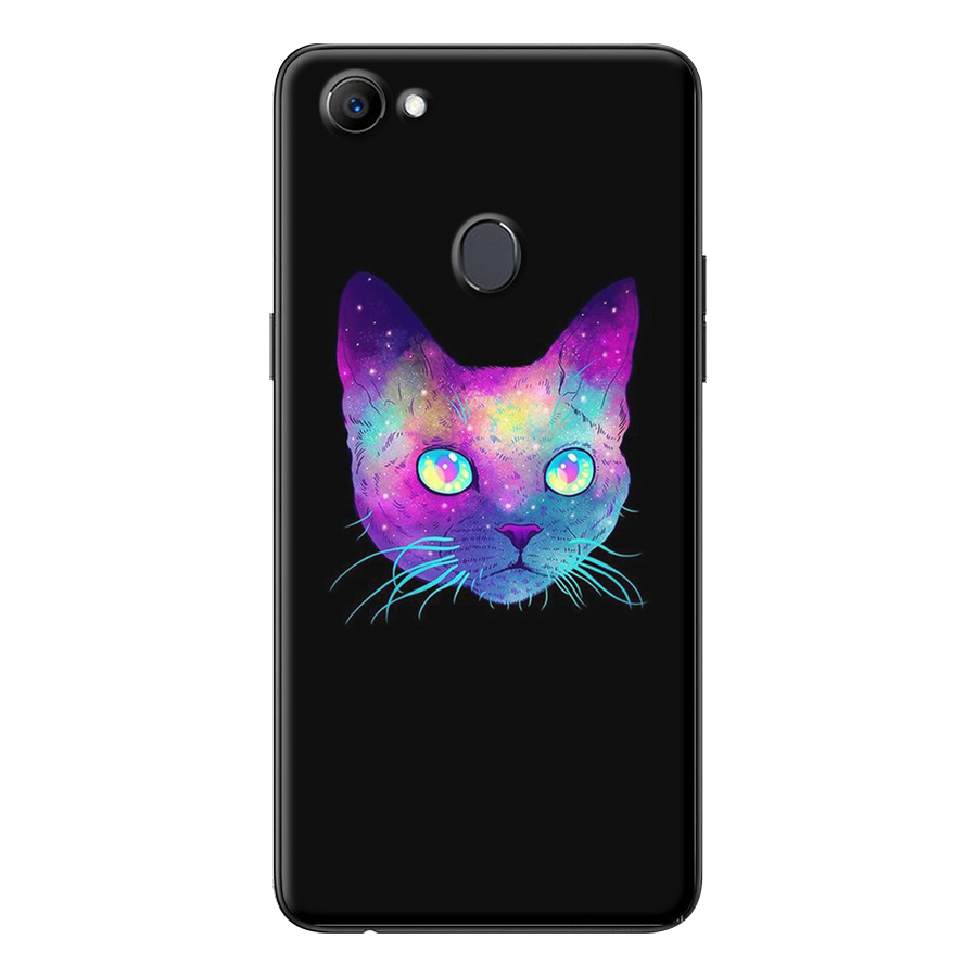 Ốp Lưng Dành Cho Oppo F7 - Mẫu Mèo 7 Màu
