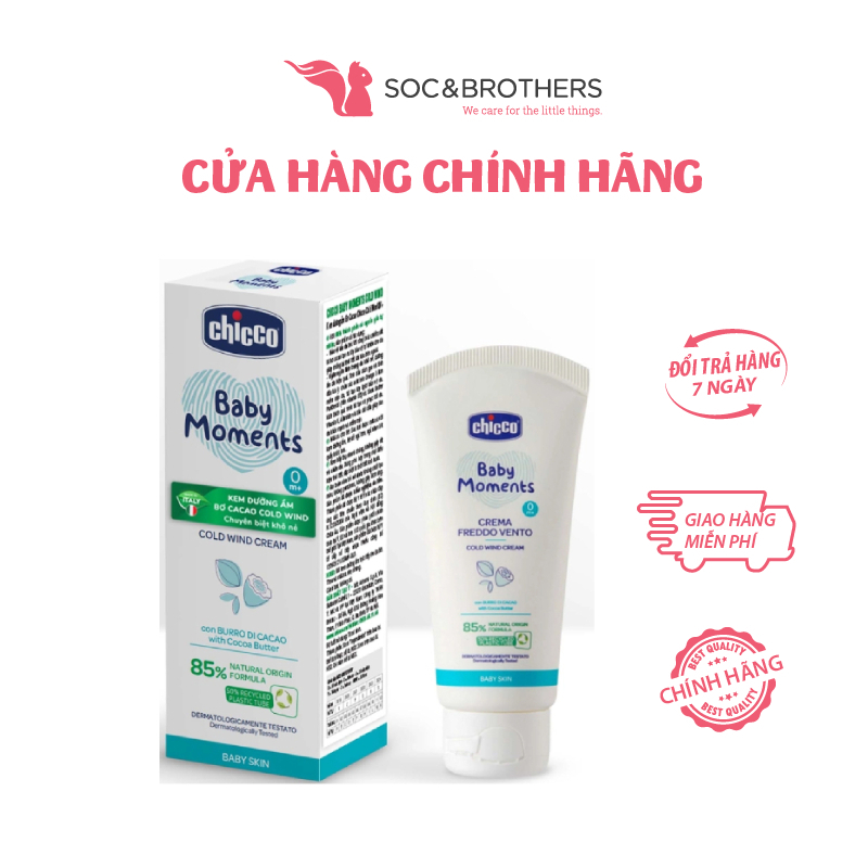 Kem dưỡng ẩm cho bé Bơ Cacao Chicco Cold Wind 0M+ 50ml