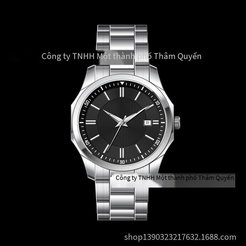 Phiên bản Hàn Quốc thuận lợi nhất của thương hiệu đồng hồ nam đặt hàng dây thép đồng hồ đeo tay cao cấp thạch anh dạ quang chống thấm nước