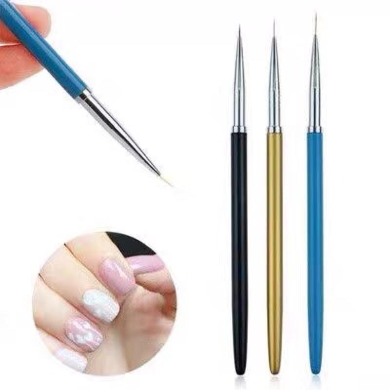 Bộ cọ vẽ nét beauty 3 đầu 6mm 8mm 11mm ngắn dài khác nhau chuyên dụng vẽ nail