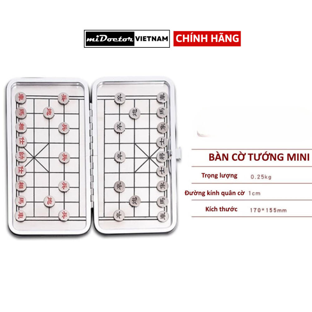 Cờ Tướng Nam Châm Bỏ Túi Có Bàn Là Hộp Đựng Kích Thước 17 x 15.5cm chính hãng miDoctor