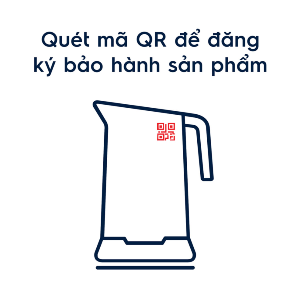 Bình đun nước siêu tốc Electrolux 1.7L E2EK1-100W [Hàng chính hãng]