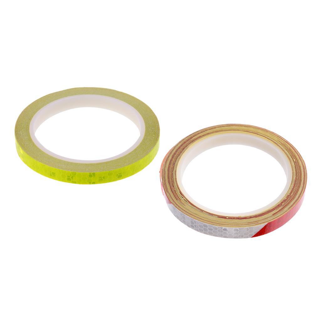 Waterproof Super Reflective Safety Indicator Sticker, Car Auto Safety Reflective Stickers, Work for Motorcycle, Bicycle, Sled