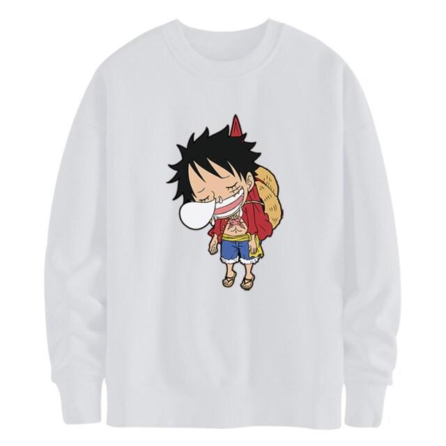 Áo thu đông in hình One Pice áo Sweater Nam Nữ