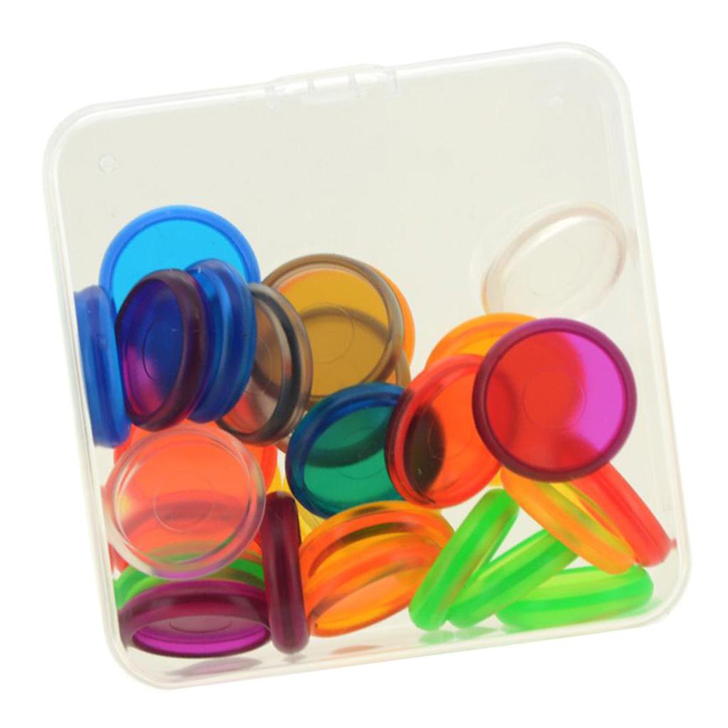 Pack Of 30 Plastic Discs Binding Holder DIY Buckle Notebook Stationery Accs