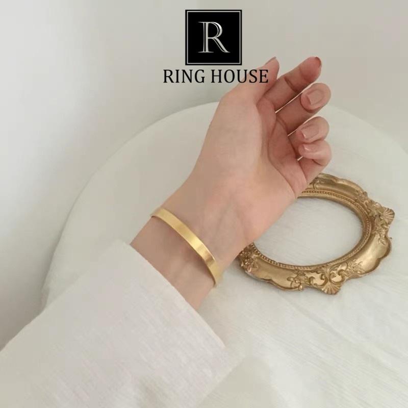 Vòng Tay Nam Nữ Cuff Đơn Giản Đẹp Ring House