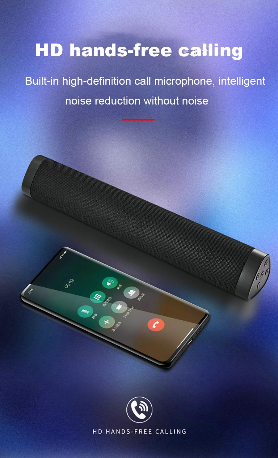 Thanh âm thanh Bluetooth mạnh mẽ Không dây loa di động ngoài trời Super Bass Nhà
