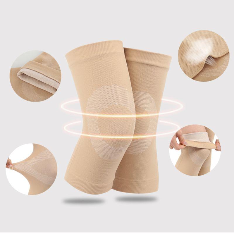 Nữ đàn ông mùa hè siêu mỏng như đầu gối Người bảo vệ Thể thao Thể thao Thể dục Thể dục Yoga Yoga Giải nén Kneecap Color: Flesh Color Size: L