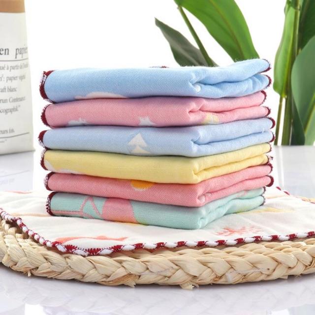 Khăn mặt cotton sợi tre cho bé