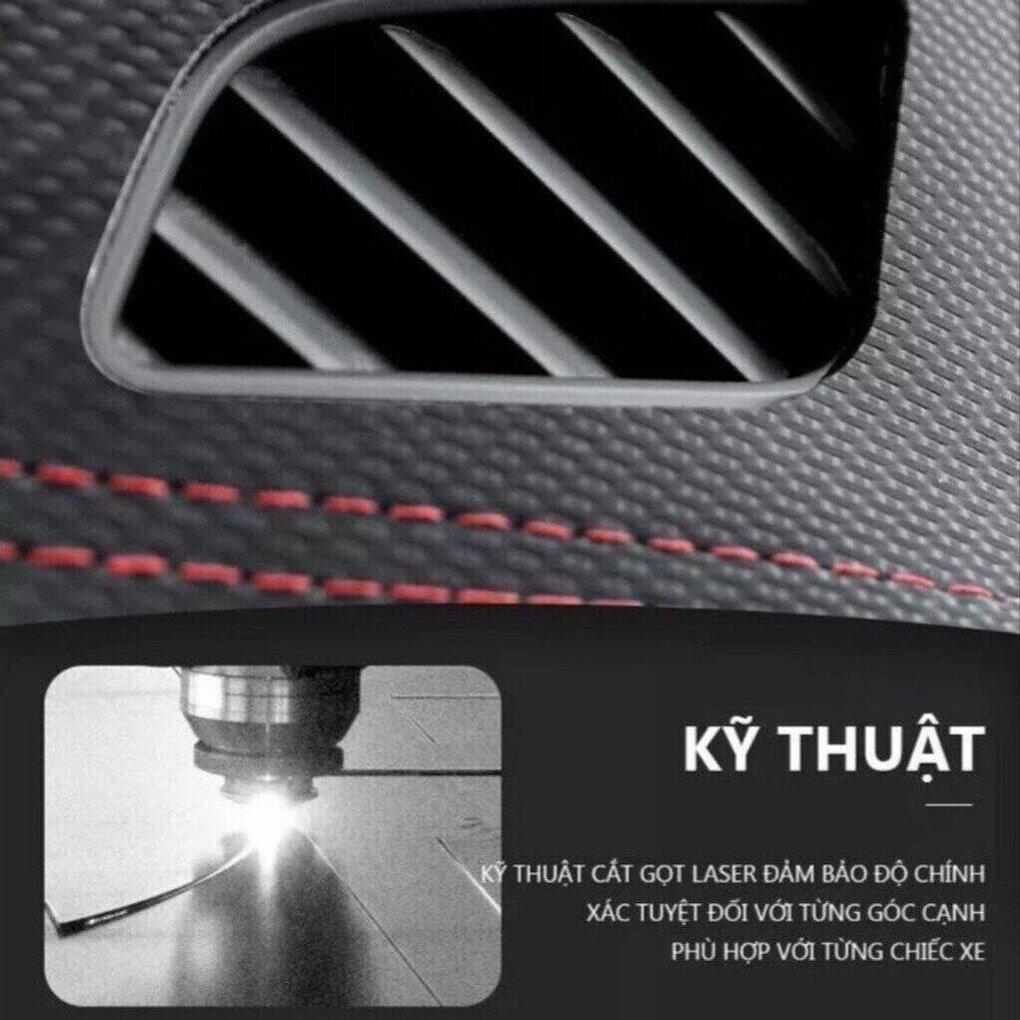 Thảm Taplo Da Vân Carbon Xe Vios Đời 2014-2022 Cao Cấp