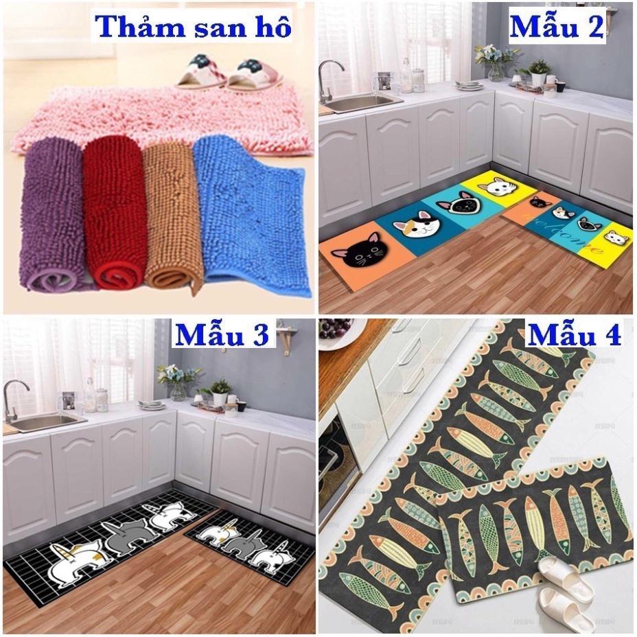 BỘ 2 THẢM BẾP 3D CHỐNG TRƠN TRƯỢT NHƯ HÌNH