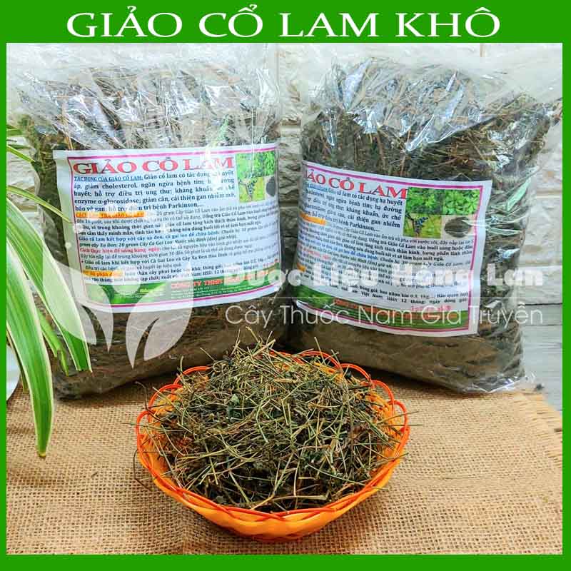 Cây Giảo Cổ Lam khô đóng gói 500gram