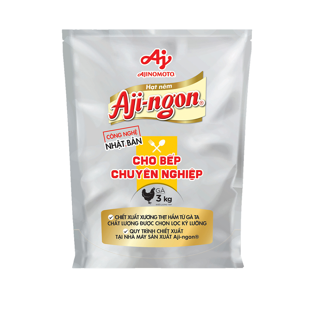 Hình ảnh Gói Hạt Nêm Aji-ngon® Gà 3kg/Gói