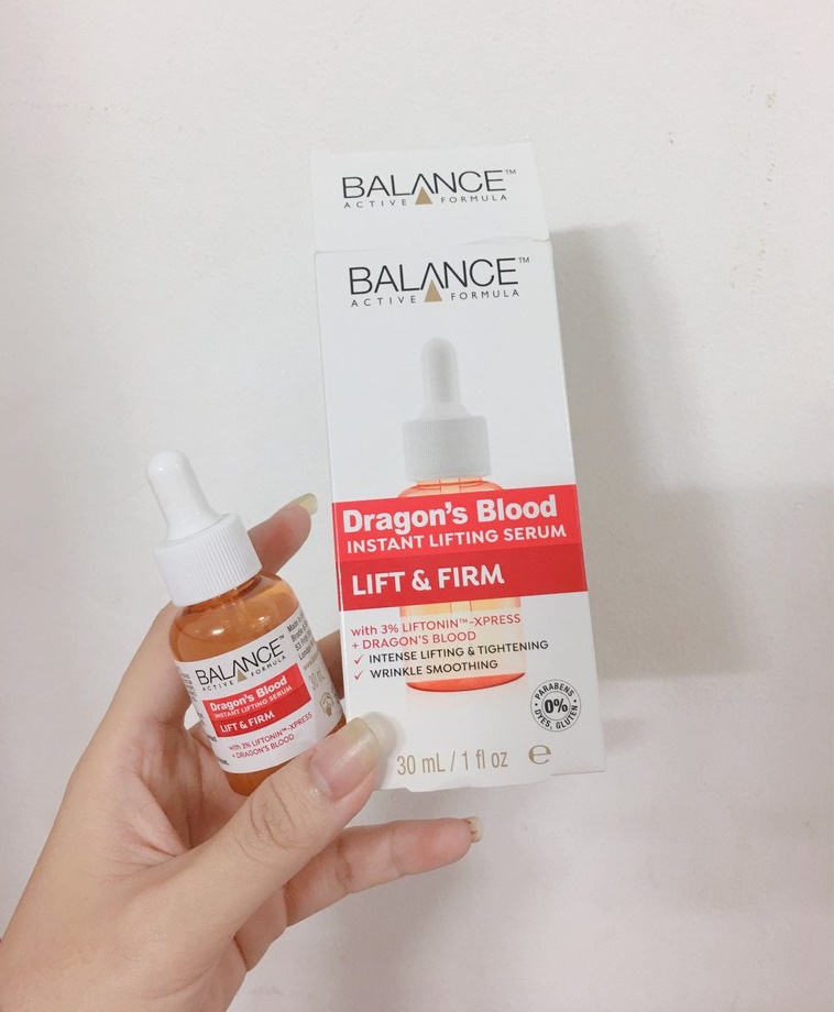 Serum nâng cơ, xóa nhân máu rồng BALANCE DRAGON’S BLOOD INSTANT LIFTING SERUM 30ML