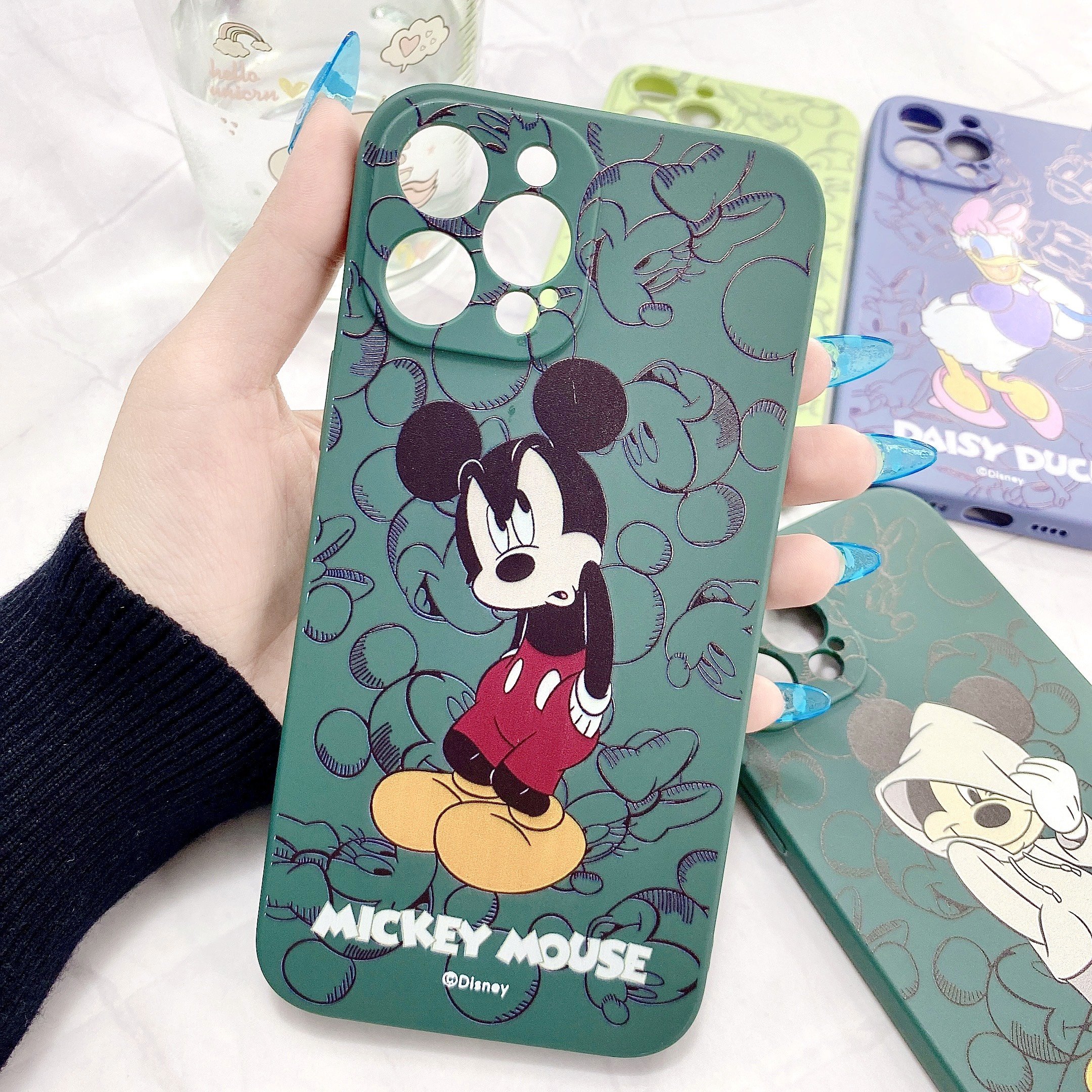 Lưng Case Dẻo Hình Micke.y & Dona.l Ngộ Nghĩnh Chống Trầy Xước Dành Cho Iphone 6/6s Đến 12 ProMax