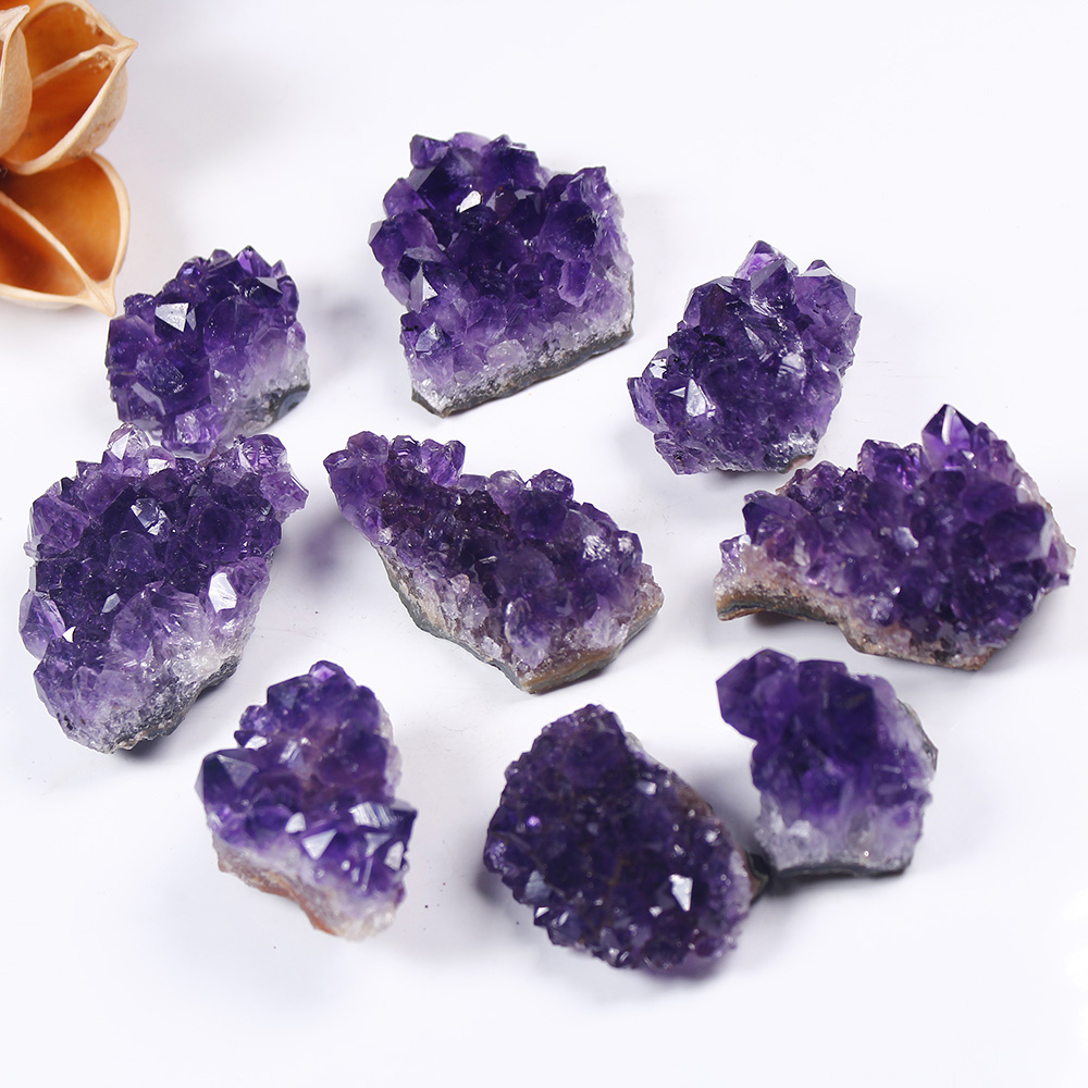 Tinh Thể Đá AmeThyst Các Loại từ 10-100G Thanh Tẩy Năng Lượng