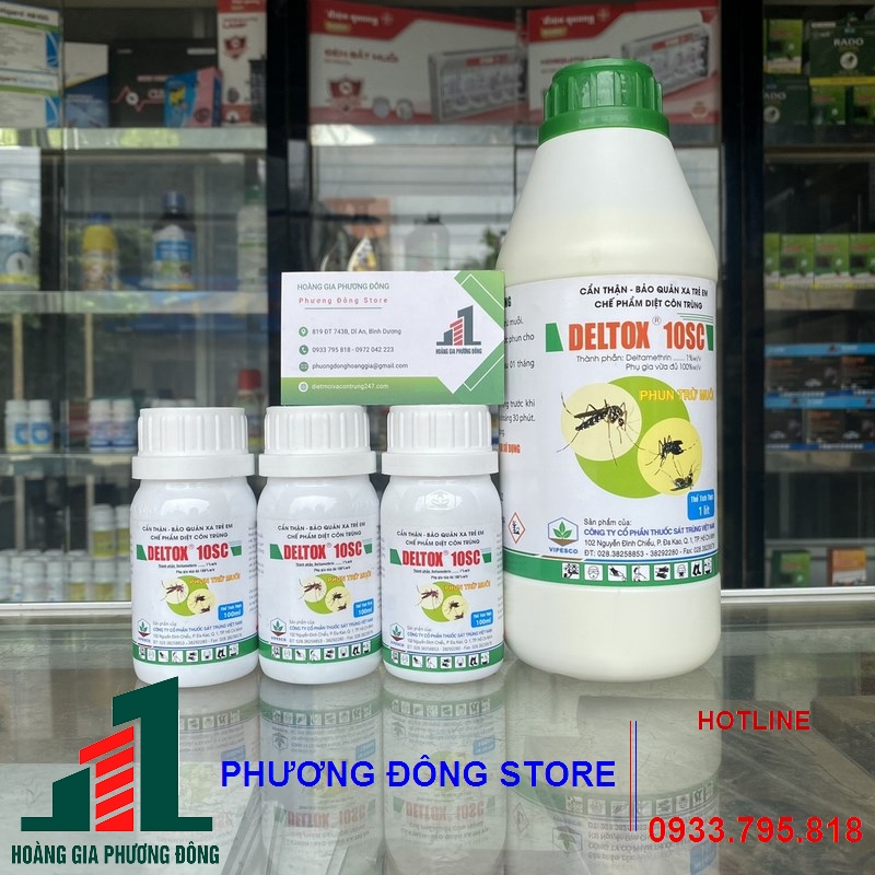 Thuốc diệt muỗi và côn trùng DELTOX 10SC _chai 100ml