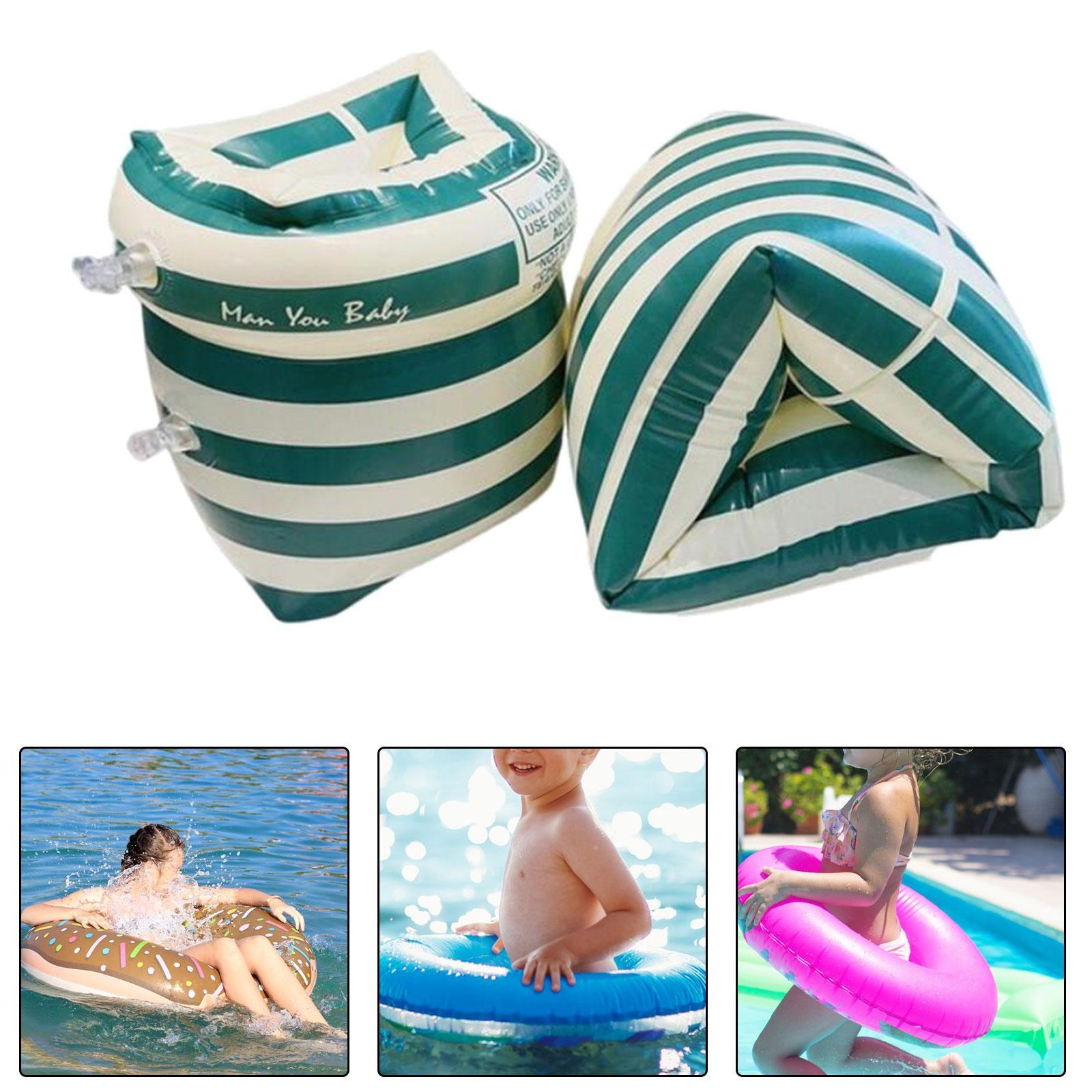 Swimming Arm Rings Tube Armlets Float Sleeves Pool Inflatable Swim Arm Bands