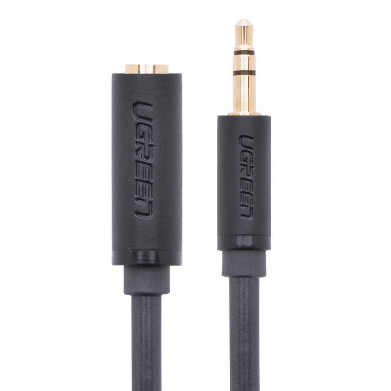 Cáp âm thanh kéo dài hai đầu chuẩn 3.5mm 1 đầu đực 1 đầu cái dài 3M UGREEN AV124 10785 - Hàng chính hãng