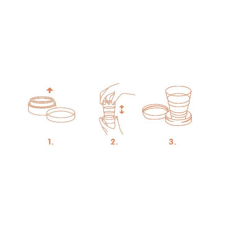 Ly Uống Nước Lúa Mạch Xếp Gọn Du Lịch Bỏ Túi