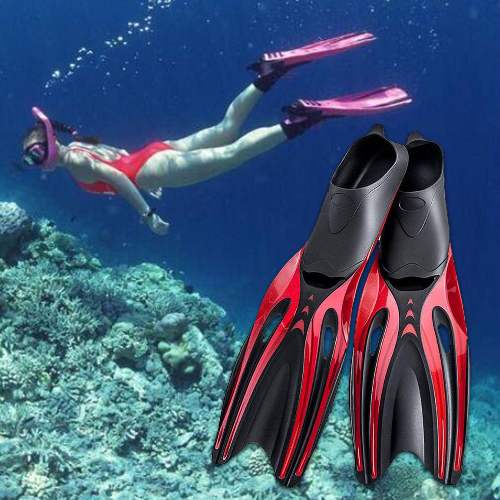 Adult Diving    Water Sports Beginner Swim Snorkeling Red