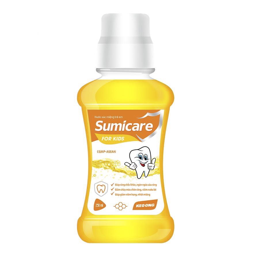 Nước Súc Miệng Sumicare Trẻ Em - Chiết xuất keo ong - Lọ 250 ml