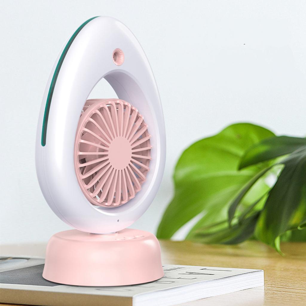 USB Fan Air Conditioner Spraying Mist Cooler Home Humidifier Handheld White