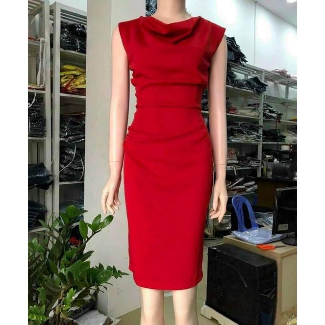 ĐẦM BODY ĐỎ CỔ ĐỔ