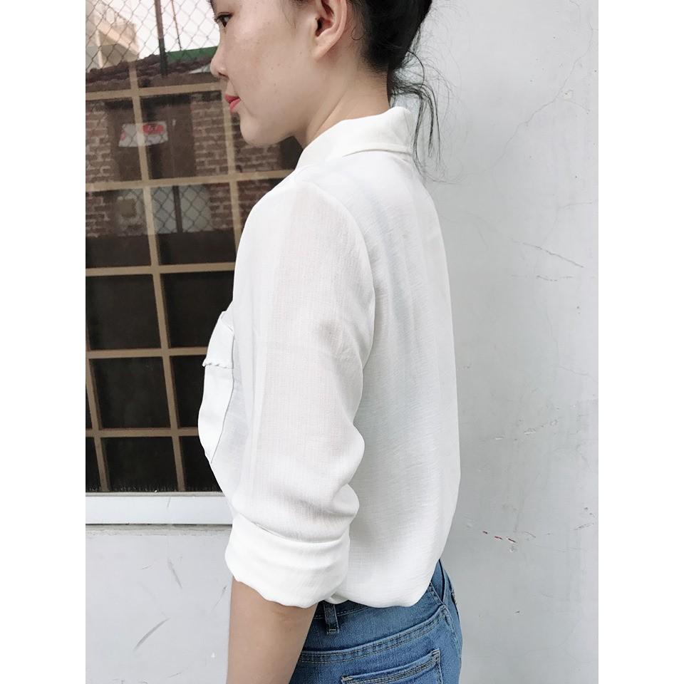 Áo sơ mi voan nữ