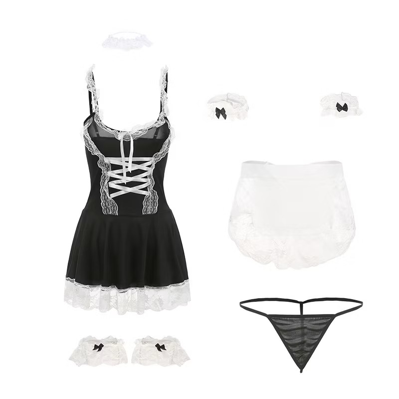 Đồ Ngủ Cosplay Cô Hầu Gái 2525 Full Set Hàng Cao Cấp