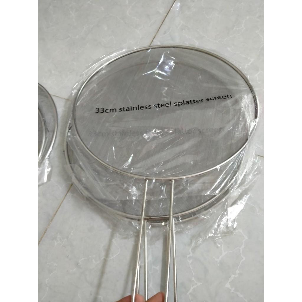 Nắp vung chắn dầu mỡ có cán 29cm