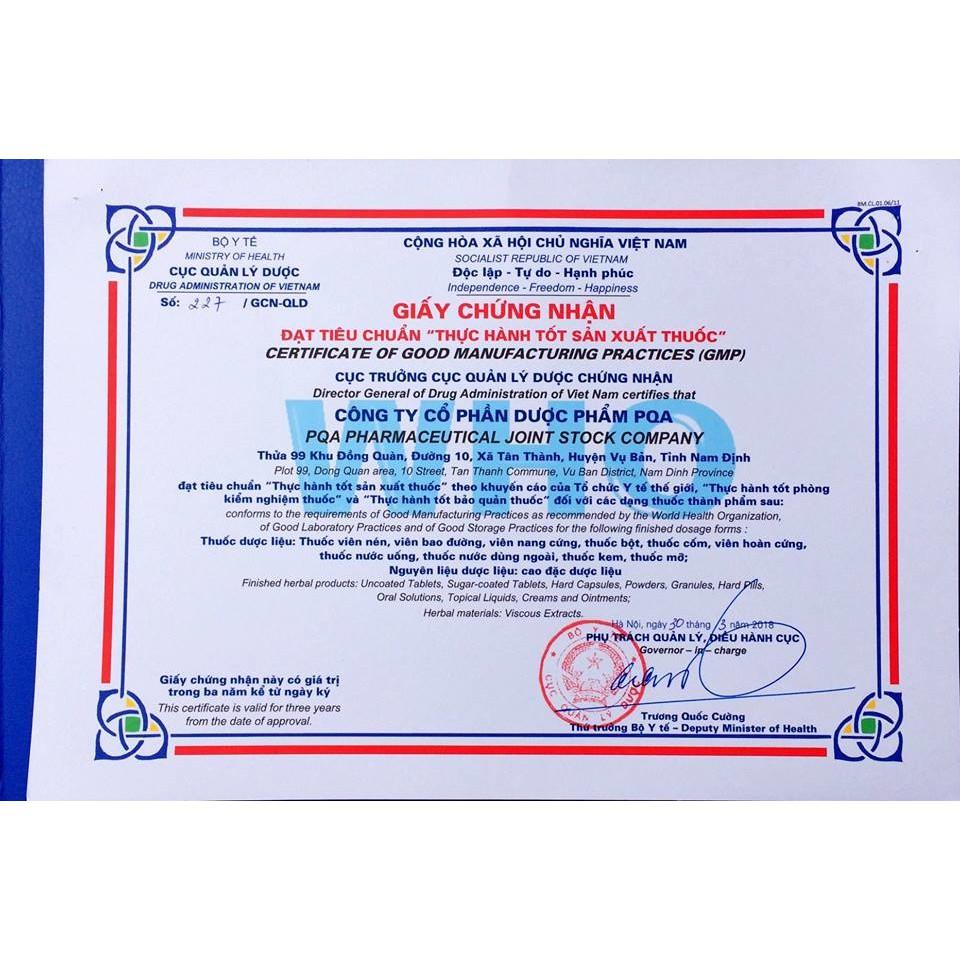 Thư Cân Hoạt Lạc PQA Hỗ Trợ Khu Phong, Bổ Gan Thận Dùng Cho Người Đau Lưng Mỏi Gối, Thoát Vị Nghĩa Đệm Hộp 12 Gói