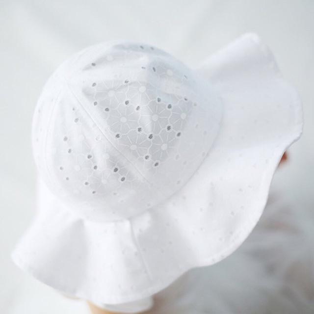 Mũ Cotton Rộng Vành Xinh Xắn Bé Gái (1-3 tuổi