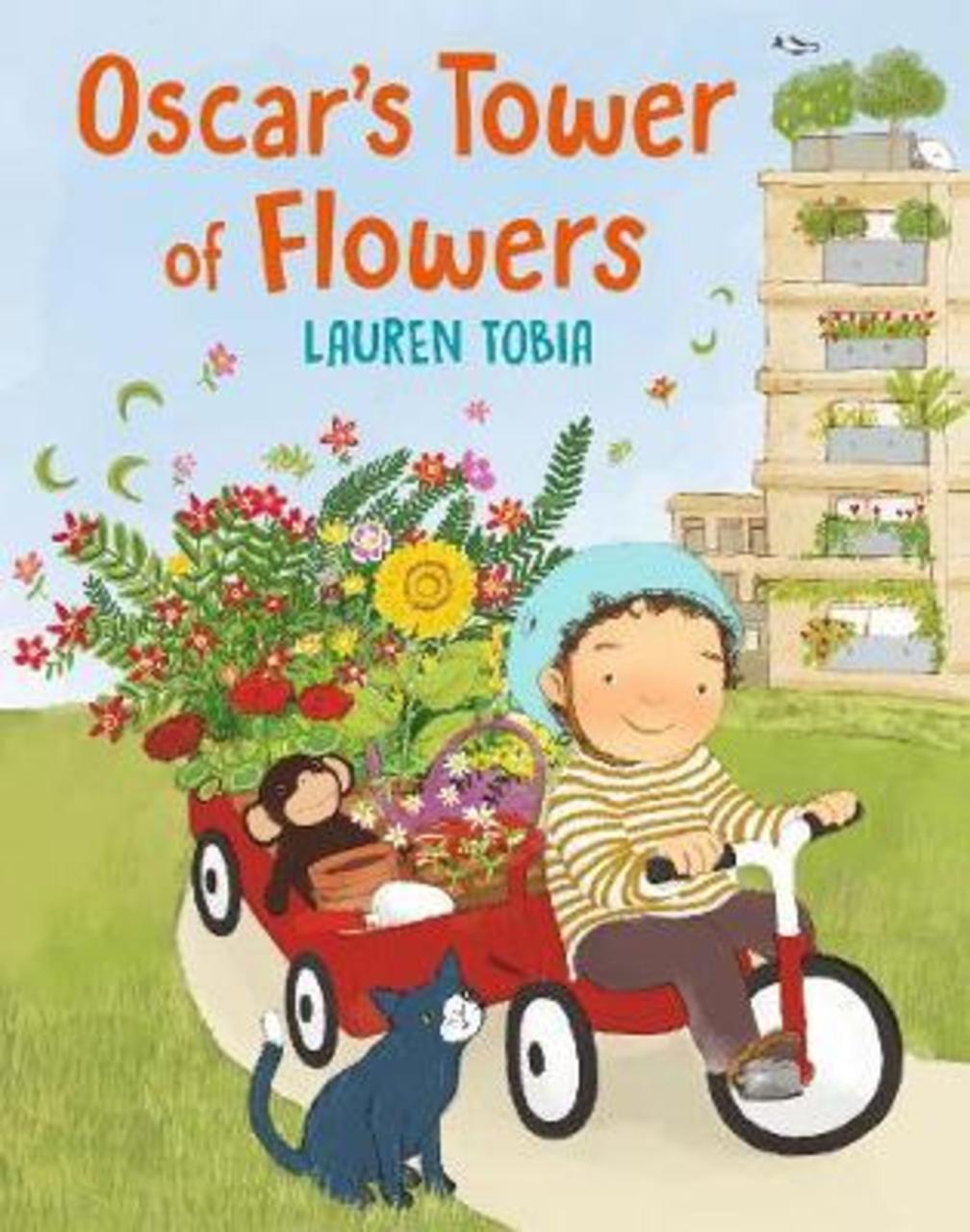 Sách - Oscar's Tower of Flowers by Lauren Tobia (UK edition, hardcover)