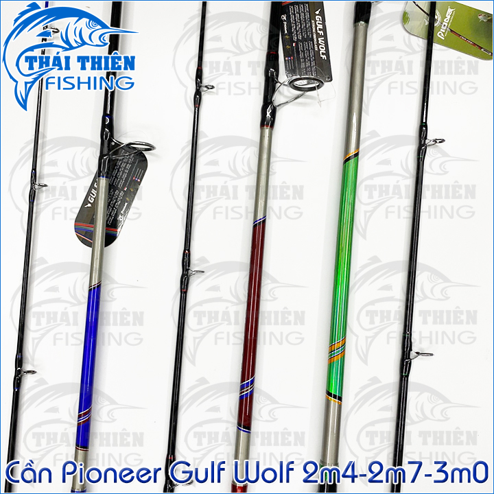 Cần Câu Cá Pioneer Gulf Wolf Rỗng Kết Nối Gim, Cán Hở Siêu Bạo Lực
