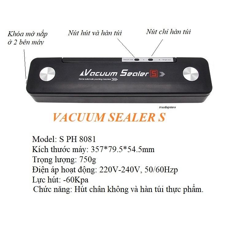 Máy hút chân không đóng gói thực phẩm bảo quản thực phẩm - Vacuum Sealer Model S 240V