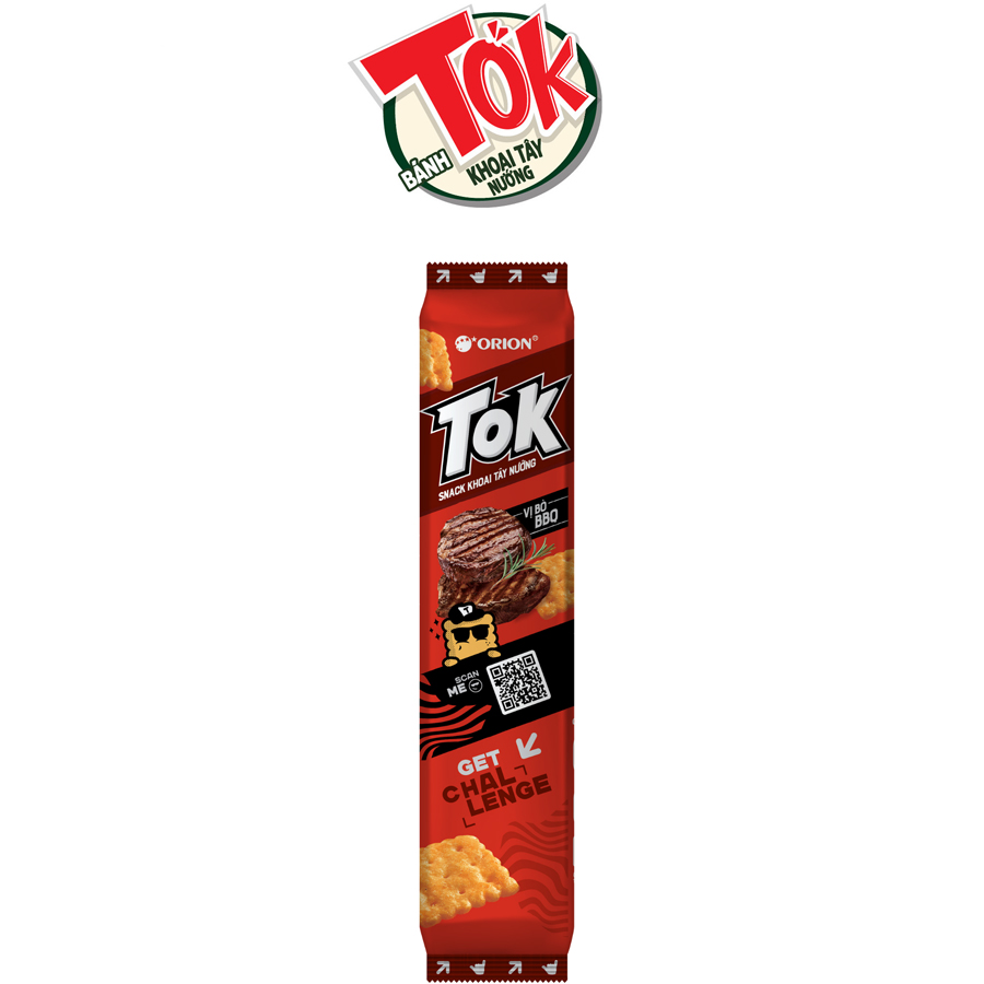 Snack Khoai Tây Nướng Tok (Hộp 10 Gói x 36,5g)