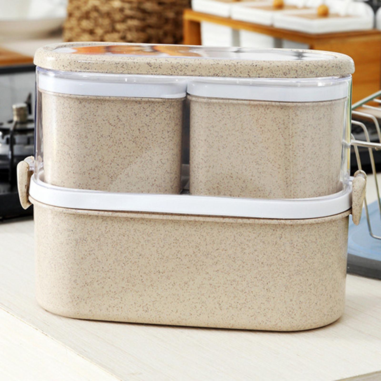 Lunch Box Adults Kids Lunch Box for School Company Picnic Double Layer A