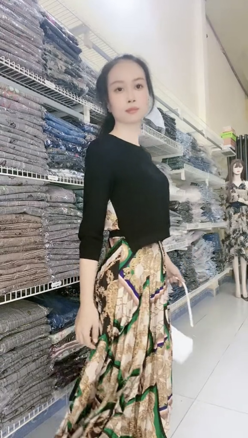 Đầm vintage retro dệt kim phối xếp ly thời thượng Myqlothing