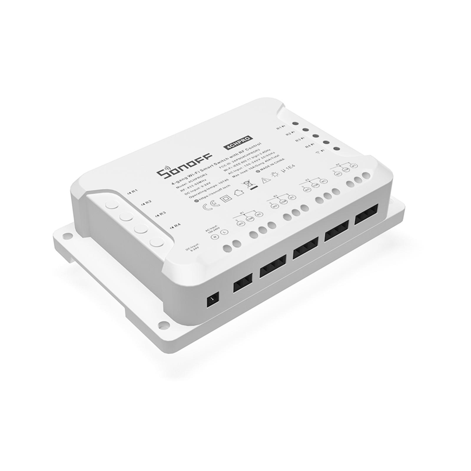 Công tắc thông minh WiFI SONOFF 4CH R3 / PRO R3 ITEAD RF 433MHz 4 Gang, 3 chế độ làm việc Inching / Tự khóa / Khóa liên động