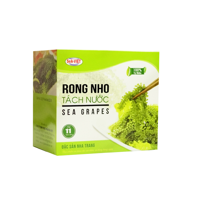 Rong nho tách nước SeA-VIỆT (11 gói x 20g) - Đặc sản biển Nha Trang