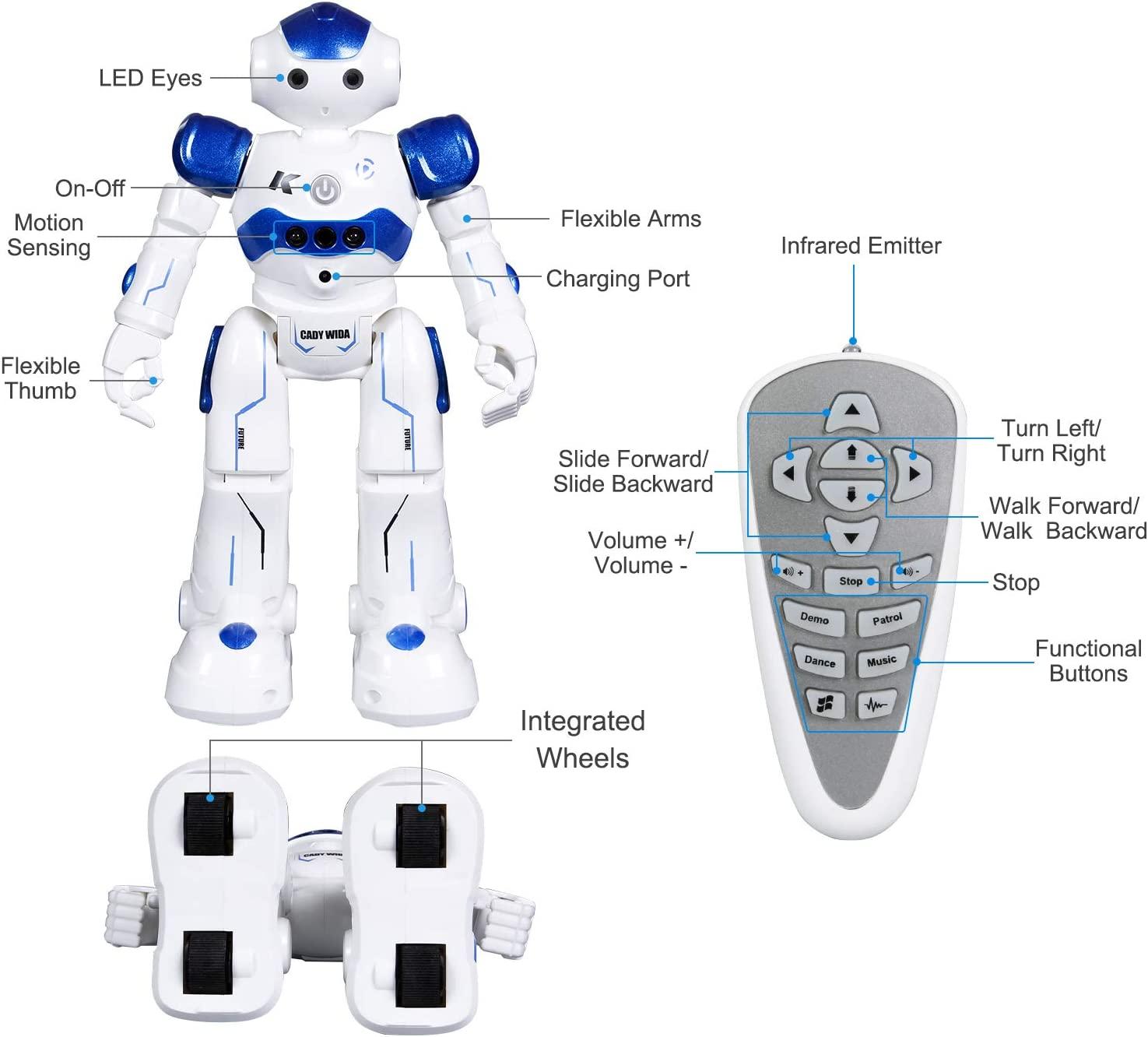 Robot Điều Khiển - Đồ Chơi Quà Tặng Cho Bé, Tương Tác, Đi Bộ, Ca Hát