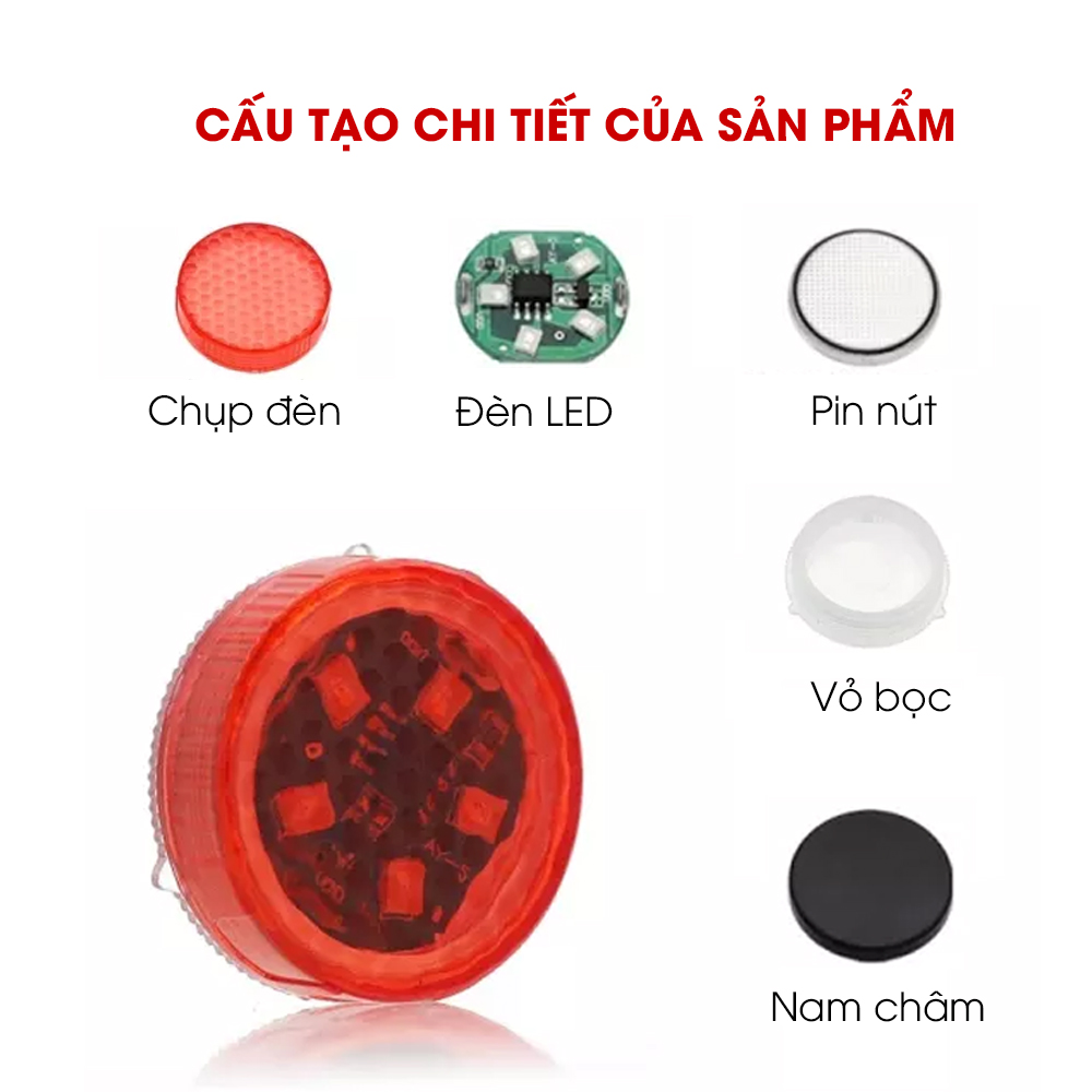 Đèn led cảnh báo mở cửa ô tô chống va chạm, gắn cửa xe TÂM LUÂN Chổi lau tẩm dầu - Hàng chính hãng