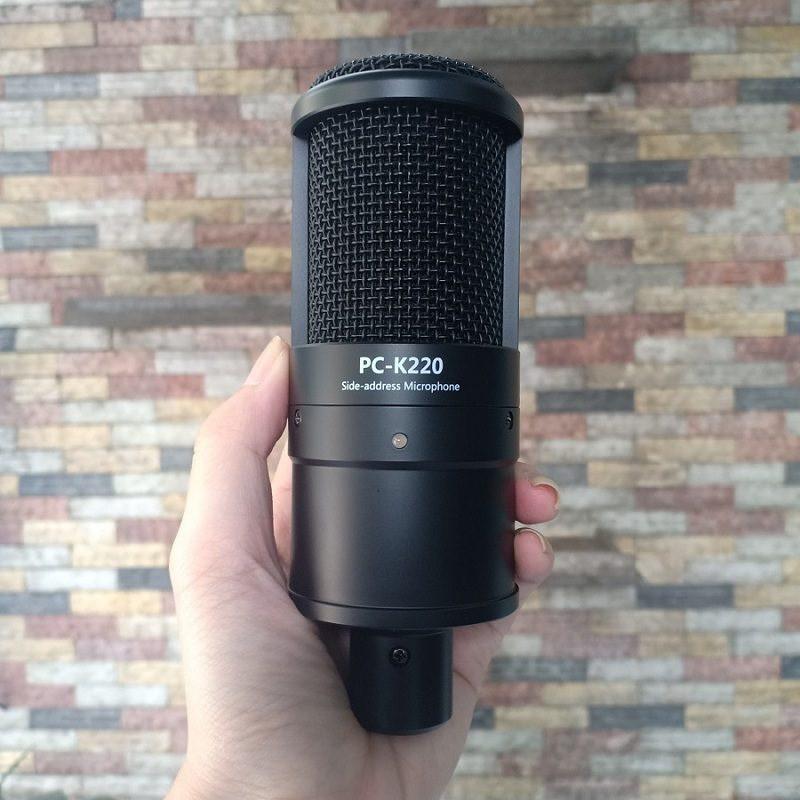 Mic Thu Âm Takstar PC K220 Hàng Loại 1 . Micro PC K220 Thiết Kế Cực Đẹp , Kiểu Dáng Bo Tròn , Chất Âm Cực Hay