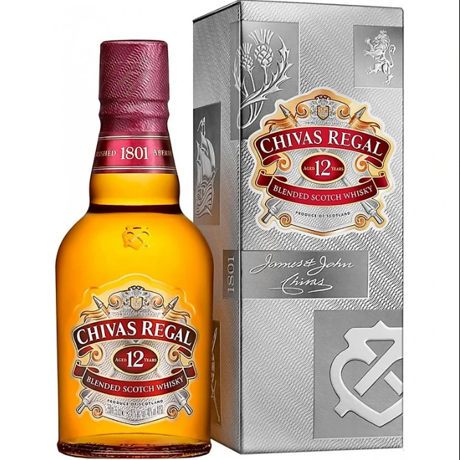 Rượu Whisky Chivas Regal 12 375ml 39% - 41% - Kèm Hộp