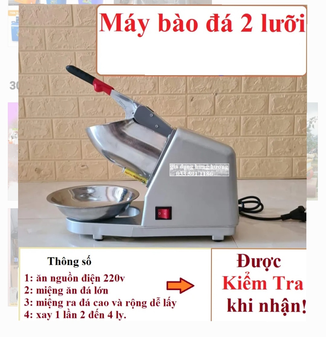 Máy bào đá , máy xay đá 2 lưỡi dao loại 300w